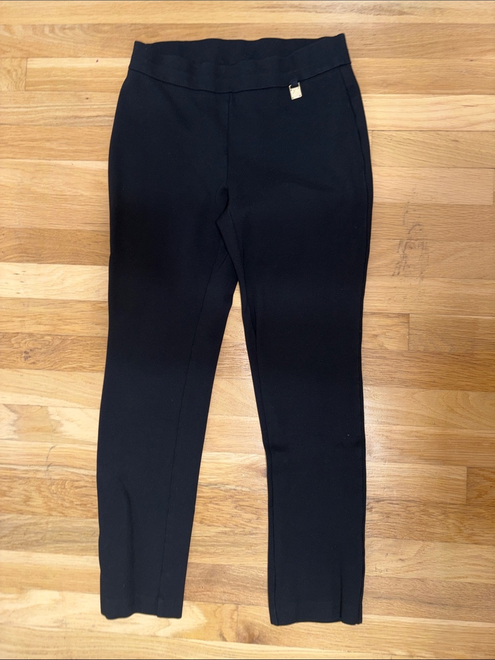 Black Slim Pull-On Pants